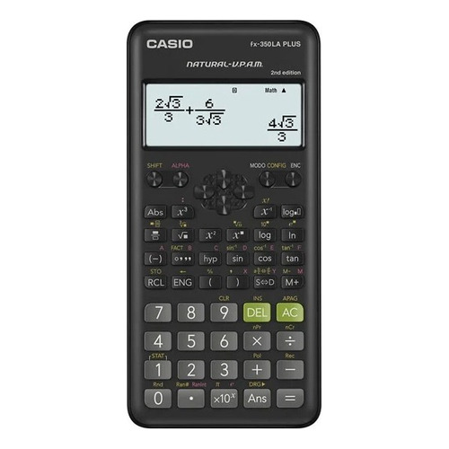 Calculadora Cientifica Casio Fx-350la Plus Segunda Edicion Color Negro