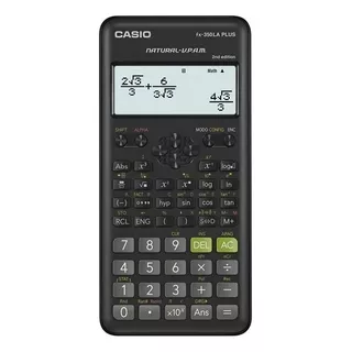 Calculadora Cientifica Casio Fx-350la Plus Segunda Edicion Color Negro