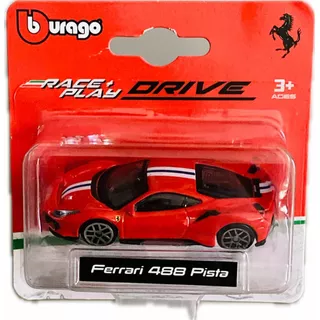 Burago Ferrari 488 Pista Rojo Race + Play 1:65 | 2023