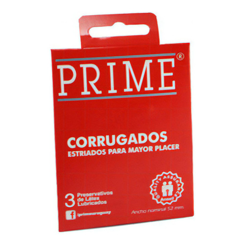 Preservativo Prime Caja X3 Tipo de preservativo Corrugado