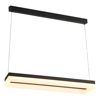 Colgante Led Lume Rectangular Tecnologia Arqe Gestual Cie Negro
