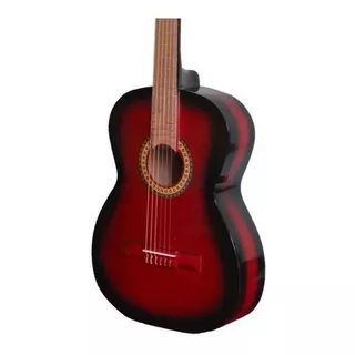 Guitarra Clasica Acustica Clasica Roja Marca Arte Musical