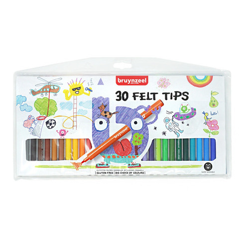 Marcadores Para Niños Bruynzeel 30 Colores Color Multicolor