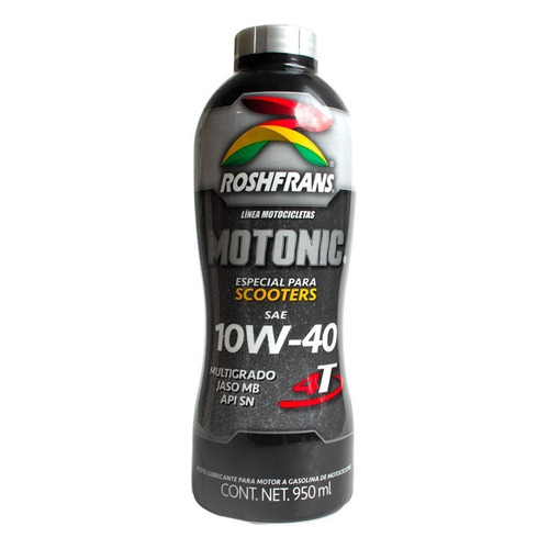 Aceite Moto Multigrado 10w40 Motonic 4t 950ml Roshfrans