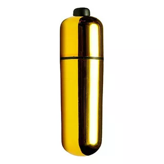 Vibrador Power Bullet - Com 10 Modos De Vibração - Dourado