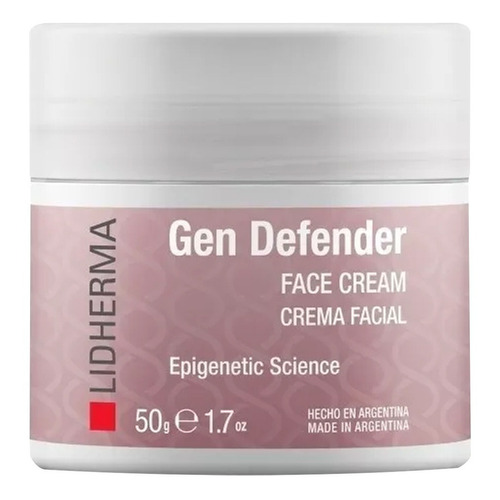 Crema Facial Lidherma Gen Defender día/noche para piel normal a seca de 50mL 45+ años