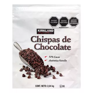 Chispas De Chocolate Kirklan Para Hornear O Derretir 2.04 Kg