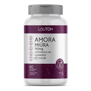 Amora Miura Premium 60tab 750mg Alivia Tpm Menopausa Lauton Sabor Sem Sabor