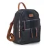 Mochila 3 Bosillos Al Frente Correas A Tono Dama Lincolns Color Negro Con Caramelo