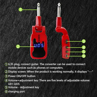 Sistema Inalámbrico Xlr Para Guitarra Y Micrófono Dinámico