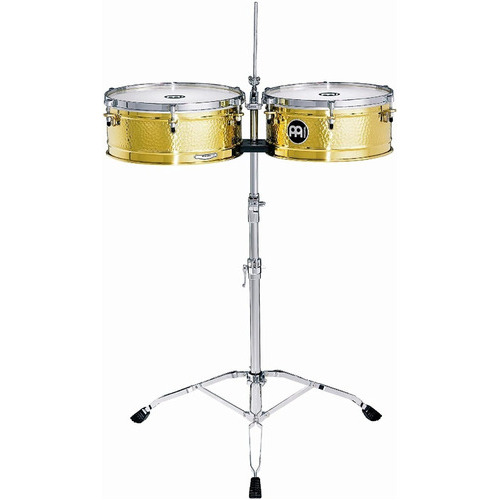 Meinl Lc1-brass Timbales 14 Y 15 Pulgadas Laton Con Soporte