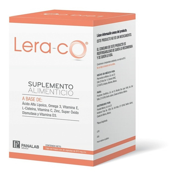 Lera Co Suplemento Ácido Lipólico Omega 3 Vitamina E 30 Caps