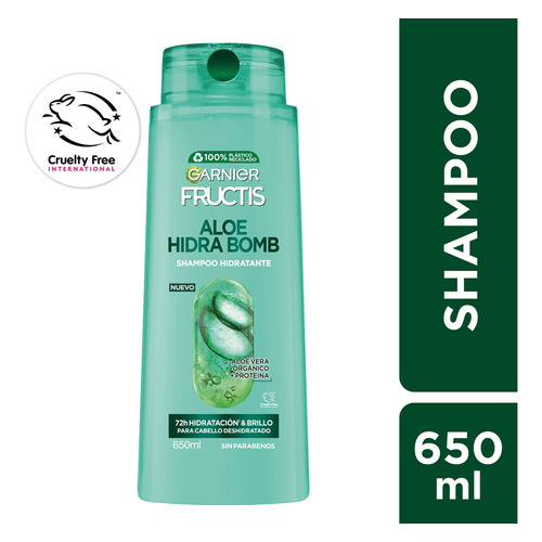  Shampoo Garnier Aloe Hidra Bomb 650ml Fructis