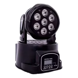 Mini Been Moving Head Wash 7 Led 12w Quadriled Rgbw Dmx 110v/220v