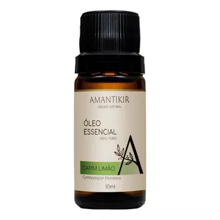 Óleo Essencial Capim Limão 10ml Amantikir100% Puro E Natural