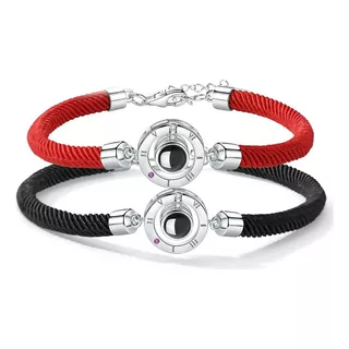 Pulsera Parejas X2 Con Proyección Te Amo En Varios Idiomas