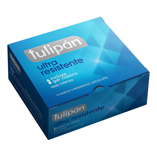 Preservativos Tulipan Ultra Resistente 12 cajitas x 3 (36 u)