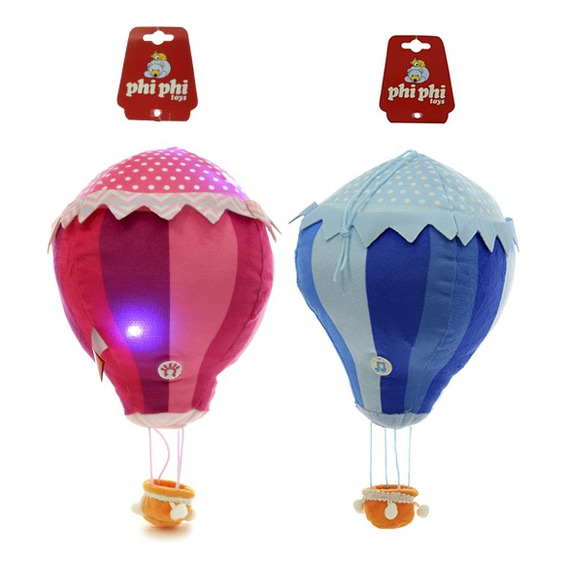 Globo Aerostatico De Peluche Con Luz 30cm Phi Phi Toys 1663