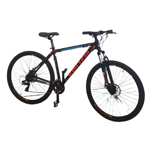 Mountain bike Venzo Skyline Evo R29 M 21v frenos de disco hidráulico cambios Shimano Tourney TY700 y Shimano Tourney TY300 color negro/rojo/celeste  