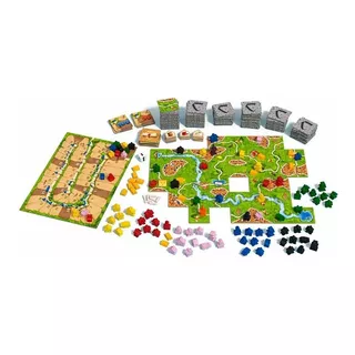 Board Game Carcassonne Plus Jogo Base Com 11 Expansões Devir