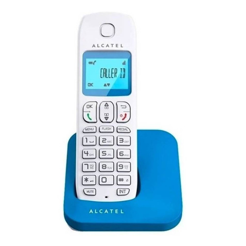 Teléfono Alcatel E130 Duo inalámbrico - color blanco/azul