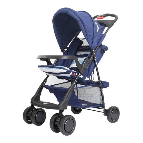 Cochecito de paseo Bebesit Eos ART1337 azul con chasis color negro