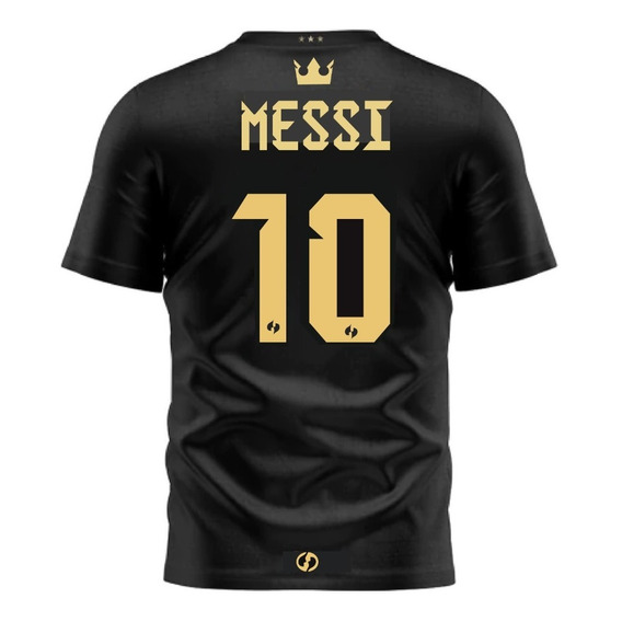 Camiseta Argentina 3 Estrellas Messi Adulto Niño