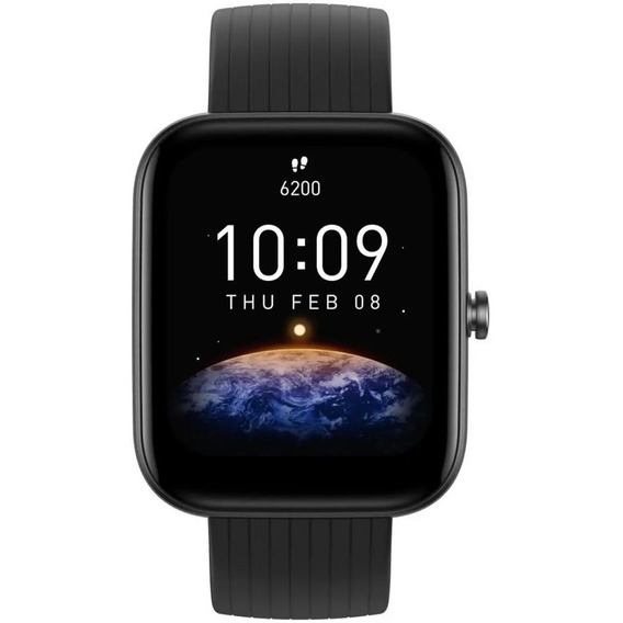 Smartwatch Amazfit Bip 3 Pro 1.69" caja de  plástico  negra, malla  black de  silicona