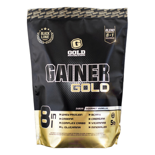Muscle Mass Ganador De Peso 5lbs V/sabores- Gold Nutrition Sabor Gourmet Vainilla