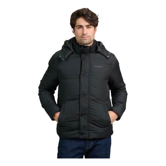 Campera Puffer Ultraliviana Hombre Brooksfield Premium 7048b