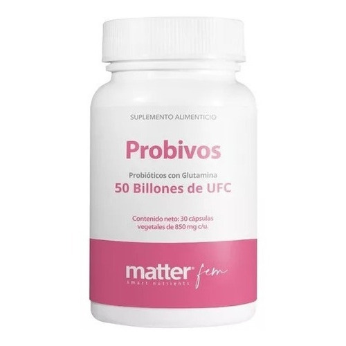 Matter Probivos Fem Probióticos Con Glutamina 30 Caps Sabor Natural