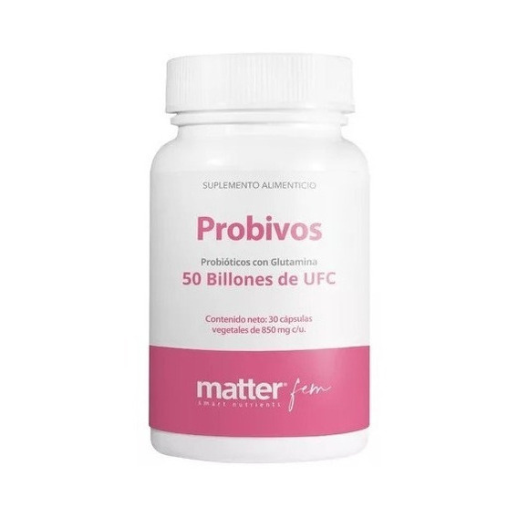 Matter Probivos Fem Probióticos Con Glutamina 30 Caps Sabor Natural