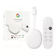 Google Chromecast 4 Con Google Tv De Voz Full Hd Y 4k + App