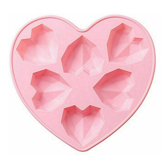 Molde De Silicona Corazones Bombones Jabones Pasteleria