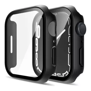 Funda Con Templado 360 Para Apple Watch 41 44 45mm Protector