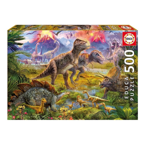 Rompecabezas 500 Pzas/ Dinosaurios/ Educa Puzzle