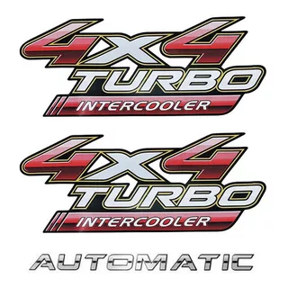 Kit Adesivos 4x4 Turbo Intercooler Hilux 09/12 + Automatic