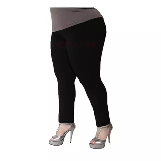 Calza Chupin Tiroalto 100%lycra Mujer Talle Xespecial 7x-10x