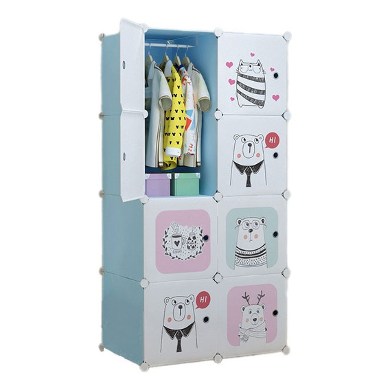 Cajas Organizador De Ropa Colgar Estante Closet Armario Niño