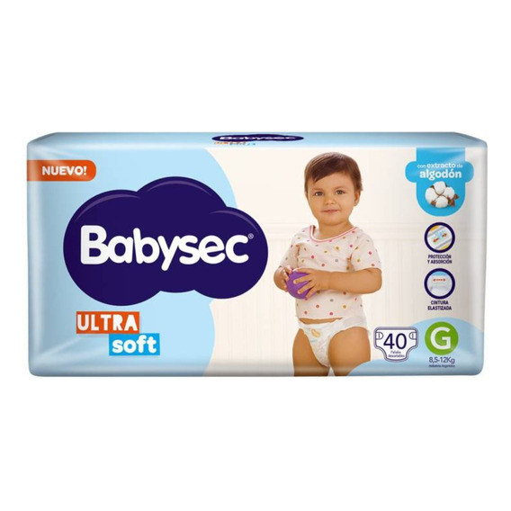 Babysec Ultra Soft Grande Sin Género 40 unidades