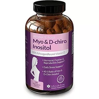 Myo & D-chiro Inositol 40:1 Blend + Vitamin D3 120 Cap