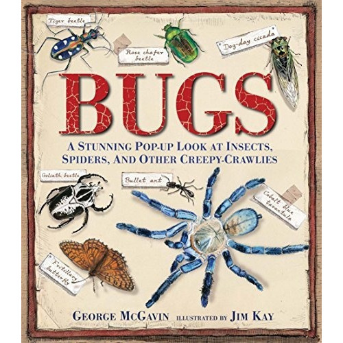 Bugs: A Stunning Pop-up Look At Insects, Spiders, ..., de George McGavin. Editorial Candlewick en inglés