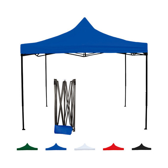 Carpa Toldo 3x3 Plegable Reforzado Impermeable Eventos Color Azul