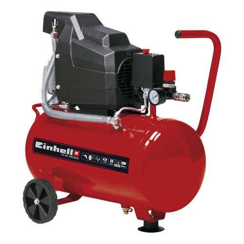 Compresor de aire eléctrico portátil Einhell TC-AC 190/24/8 24L 1100W 220V - 240V 50Hz rojo