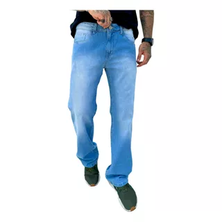 Calça Jeans Skatista Masculina Balão Larga Street Bag Reta