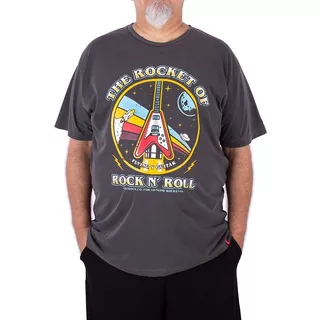 Camiseta Plus Estonada Masculina Rock Guitarra Nasa G5 G6 