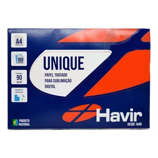 Papel Sublimatico Havir 100 Folhas 90g Fundo Azulão Cor Azul