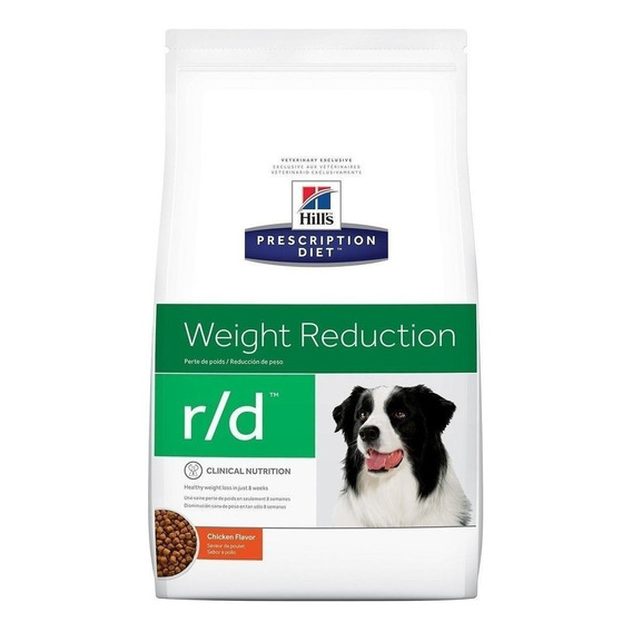 Alimento Hill's Prescription Diet Weight Reduction r/d para perro adulto sabor pollo en bolsa de 27.5lb