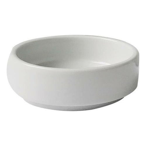 Set X15 Dip Pote Aderezo Verbano Recta De Porcelana 10 Cm Color Blanco