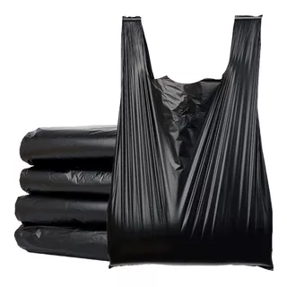 Bolsa De Asa Color Negro Varias Medidas 100% Reciclada (1kg)